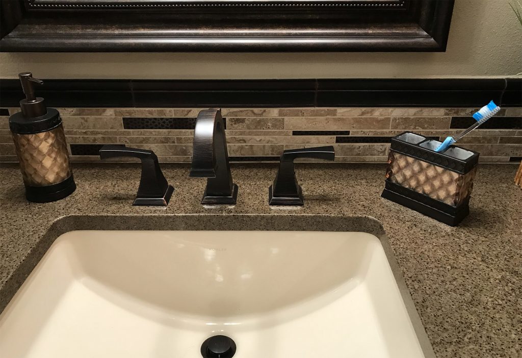 Bathroom sink single vanity